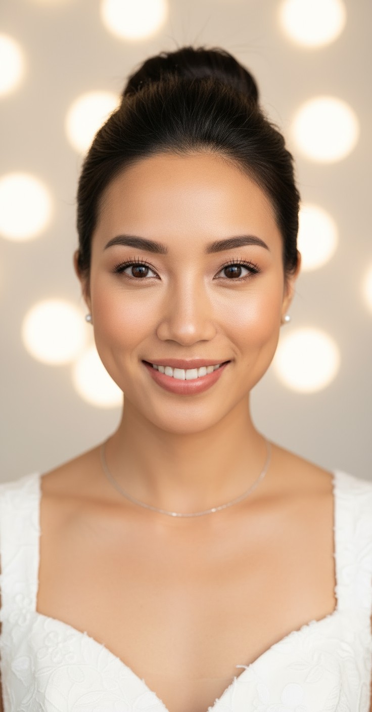 After High Bun Bridal Hair